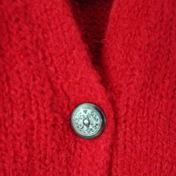 Vintage Pre 1979 Worthington NWT Chunky Gold Button Chunky Knit Cardigan Sweater - Picture 6 of 8